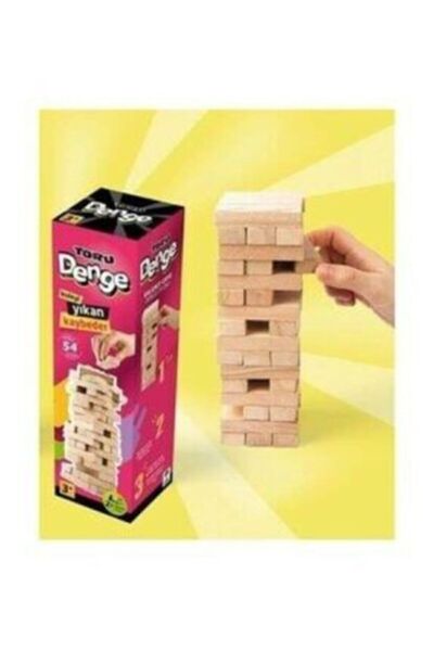 Genel Markalar Jenga Ahşap Oyunu 54 Parça
