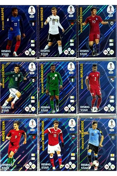 Panini 2018 Russia World Cup - Spreader Printed Slid Star Series