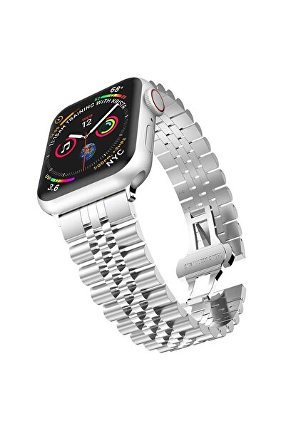 Dexmon Apple Watch 2 3 4 5 6 7 8 9 Se Ultra 42-44-45-49 Mm Uyumlu Çelik Metal...