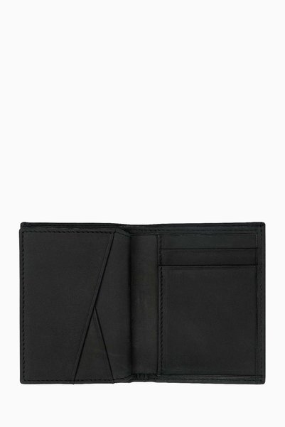 DAMY Men's Wallet, Men's Standing Wallet, Men's Mini Wallet, Card Holder Wallet, Crazy Wallet - Black K214