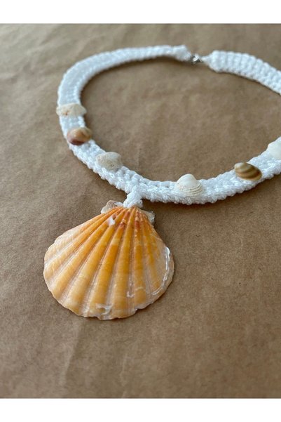scyllastore Liv Natural Seashell Design Necklace