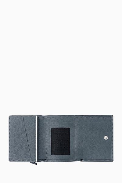DAMY Anthracite K626 - Πορτοφόλι με μηχανισμό και αυτόματη θήκη για κάρτες, πορτοφόλι δώρου