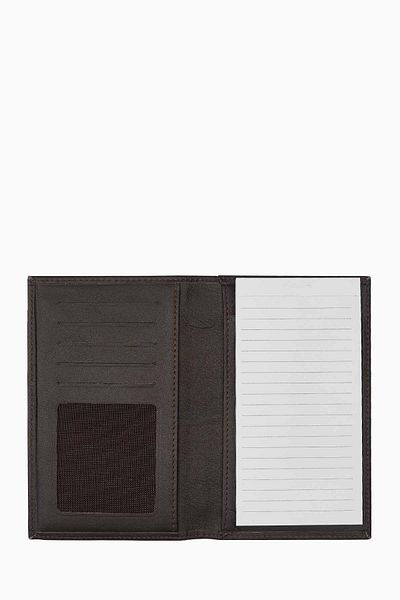 DAMY Genuine Leather Notebook - Brown K709, Wallet with Notepad and Notebook