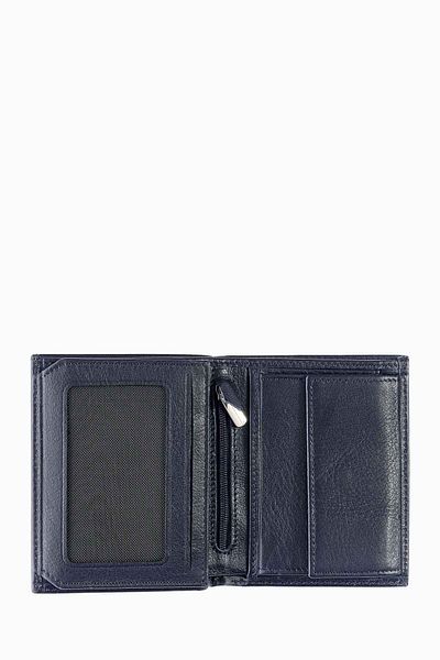 DAMY Navy Blue Men's Leather Wallet - Rfid Protected, Coin, Gift K1101