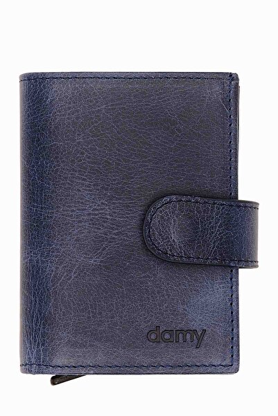 DAMY Men's Mini Wallet, Genuine Leather Mechanism Men's Wallet, Cash Coin & C...