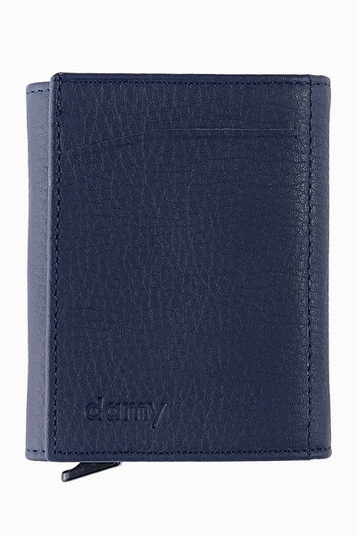 DAMY Dark Blue Mechanical Wallet - Automatic Card Holder, Special Gift Wallet K626