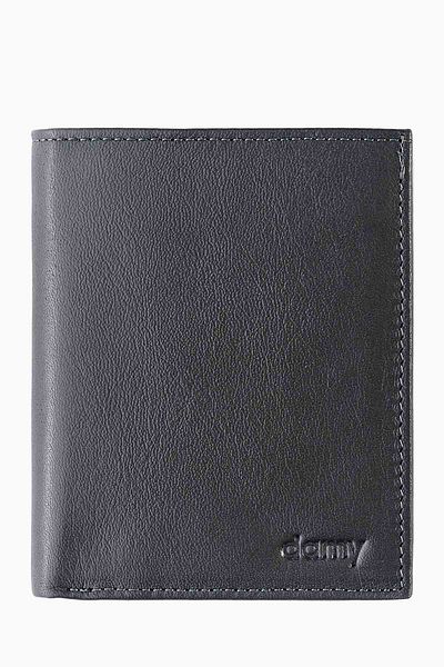 DAMY Ανδρικό δερμάτινο πορτοφόλι RFID Protected - Coin Gift Wallet Anthracite K1101