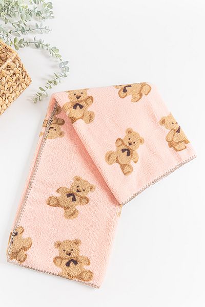 Babymod Lamb Welsoft Baby Blanket with Teddy Bear Figure