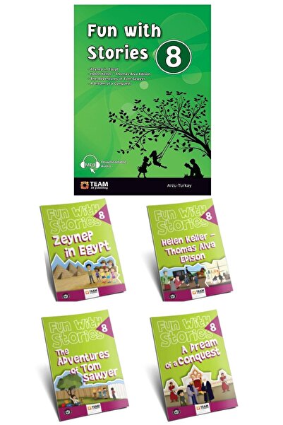 Team Elt Publishing 8. Sınıf Ingilizce Hikaye Seti (4 Kitap) Fun With Stories 8