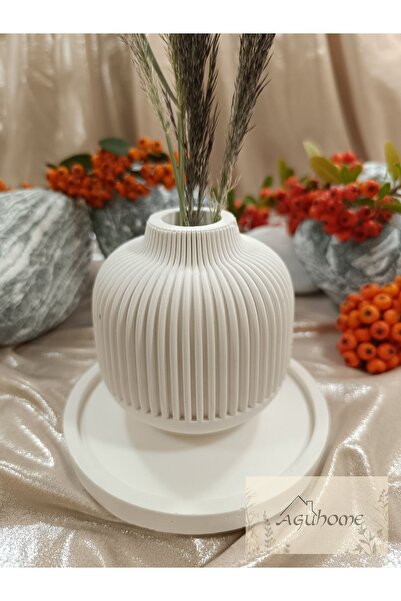 agu home Tekli Beton Vazo