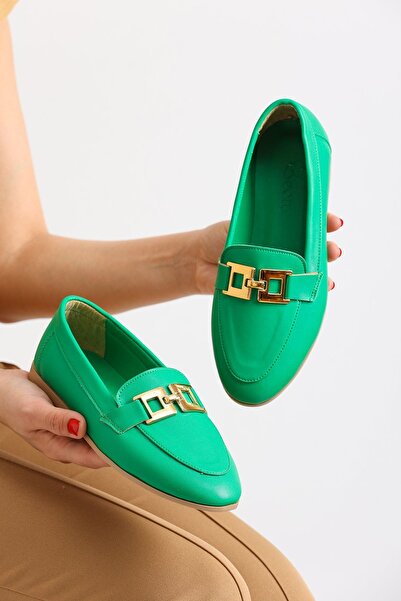 en7 Πράσινο Γυναικείο Loafer - Μοντέλο 163