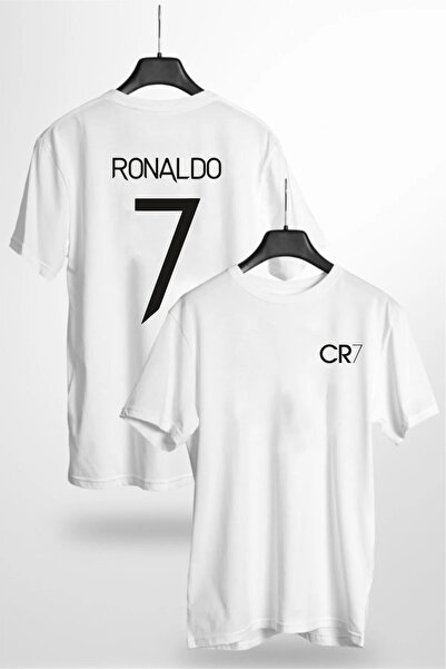 JoneBase تي شيرت قطني كبير الحجم مطبوع عليه رونالدو Cr7 للجنسين