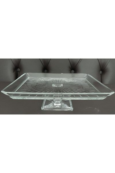 Paşabahçe Morzahome Footed Serving Plate Madlen (diameter:24cm Height:8 Cm)