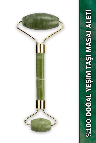 Pufwin Home Beckbonny Doğal Yeşim Taşı Cilt Bakım Seti Masaj Aleti Face Rolle...