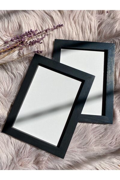 Hiruko Tasarım Atölyesi Ahşap Çerçeve Iç Ölçü 15x21 Cm A5 Premium 2'li Siyah ...