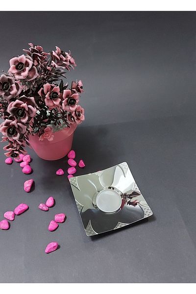 İnter Steel Mesh Tea Plate - plain