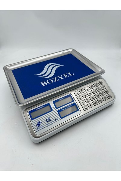 bozyel 40 Kg Terazi-yeni Model-metal Tuş Takımı-çift Taraf Ekran-pilli Ve Şar...