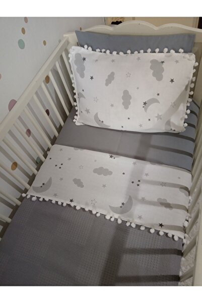 Wenaris طقم بطانية بيكيه مكون من 4 قطع - 2 غطاء وسادة وشارساف