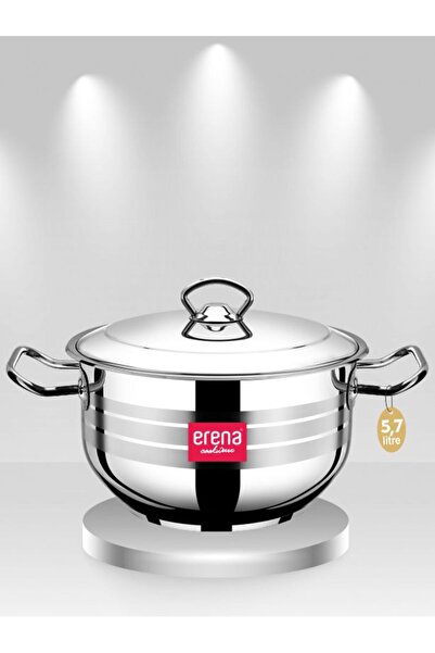 ERENA 24 Cm Derin Tencere (ÇELİK KULP) 5,7 Litre