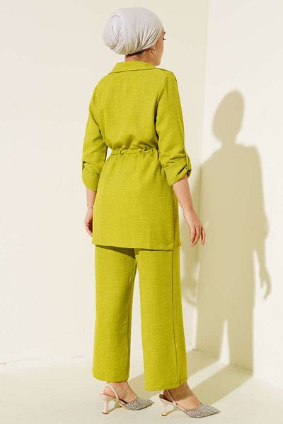 VOLT CLOTHİNG Linen Women's Set - With Jacket