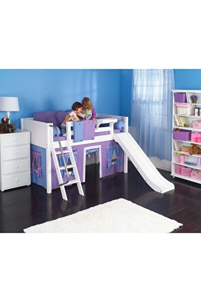 Mubu Ahşap Çocuk Odaları Mor Çiçek Çocuk Odası Takımı