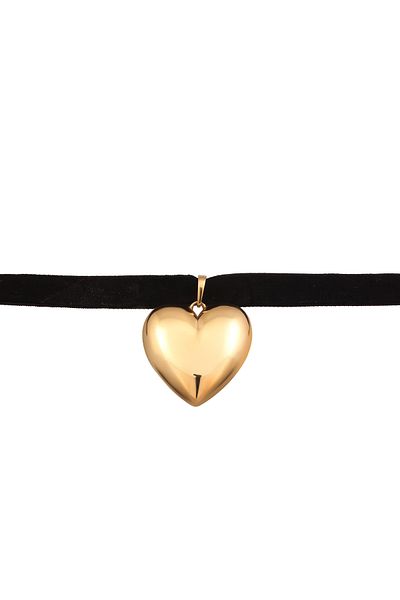 ELLI Halskette Choker Herz 925 Sterling Silber vergoldet