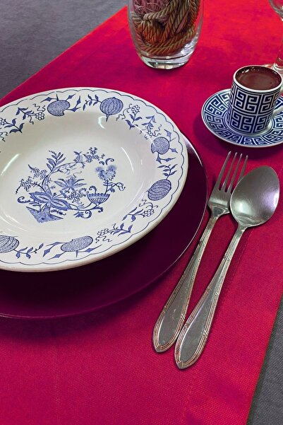 Cortibo Barcelona Red Velvet Rectangular Runner