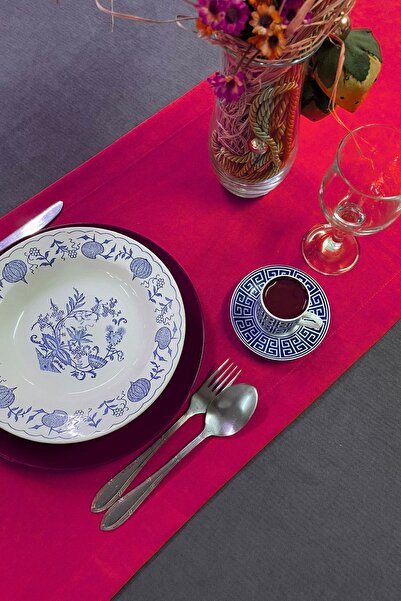 Cortibo Barcelona Red Velvet Rectangular Runner