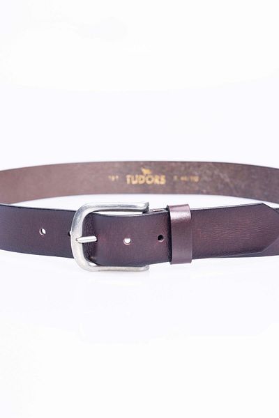 Tudors Bărbați 100% piele naturală 4 cm curea sport maro