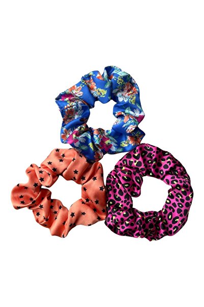 Stella Eşarp Set de scrunchies din cauciuc cu trei păruri Soft Bagel