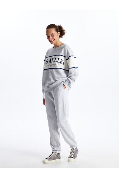 LC Waikiki Γυναικείο Jogger Sweatpants - Straight Cut με ελαστική μέση