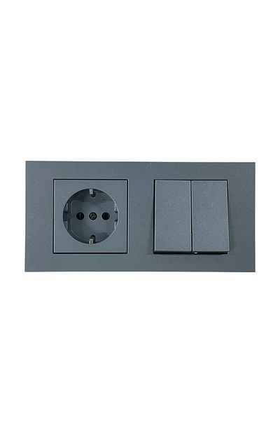 OVİVO مجموعة مقابس Grano Füme Commutator الأرضية Fümekomtoppriz
