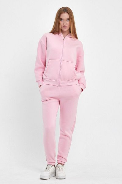 FEEL STYLE Σετ αθλητική φόρμα με φερμουάρ με σχέδιο καγκουρό