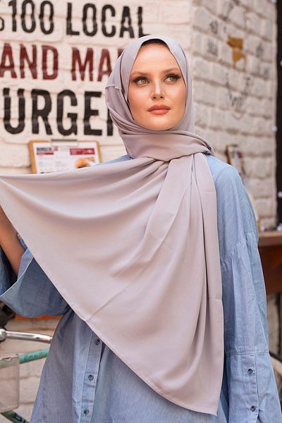 Stella Eşarp Women's Gray Medina Silk Shawl