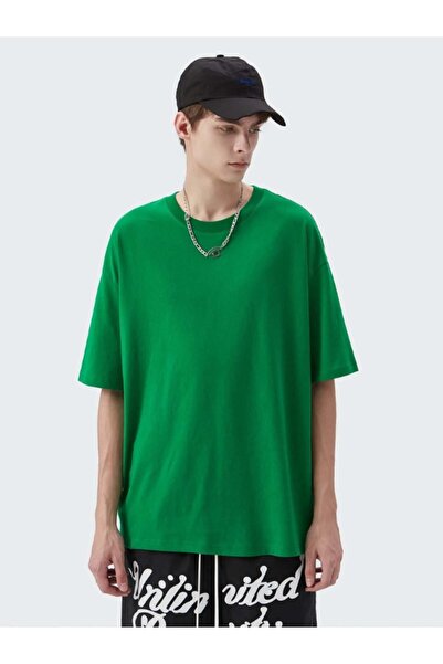 FEEL STYLE Unisex Oversize kroj Bez štampe Oldschool T-shirt - FS