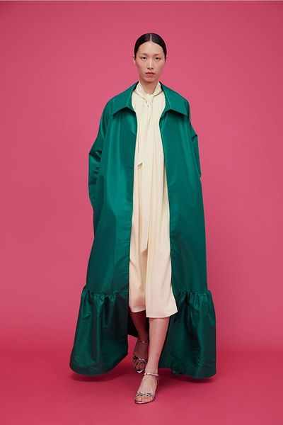 Nuum Design Flywheel Detailed Caftan Emerald Green