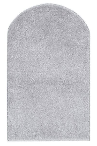 Valery Home Vl Washable Plush Prayer Rug Overlocked Prayer Gray