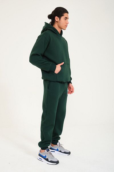 FEEL STYLE Σετ φόρμας Premium Kangaroo Pocket Hooded - MAKE PROUD OF YOURSELF