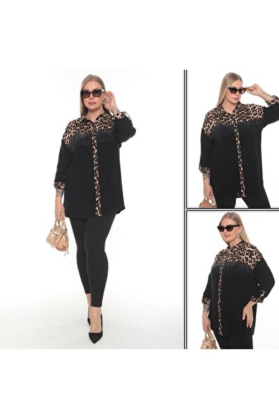 MG LEOPARD PATTERNED STONE SHIRT