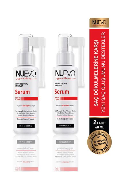 Nuevo Signature Signature 5% Prcocapil Serum - 2 Pieces for Hair Loss and After Hair Transplant