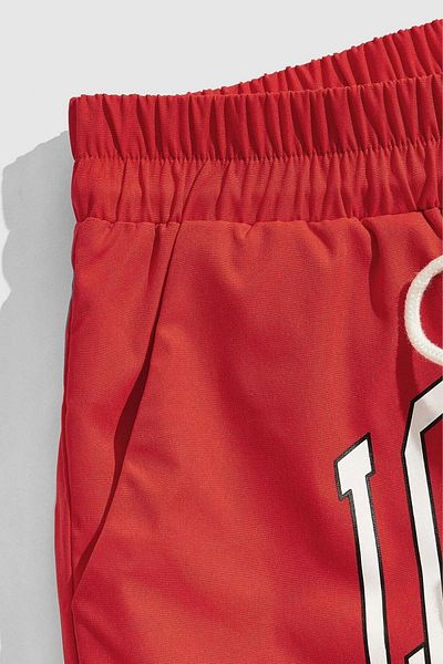 FEEL STYLE FS Red Los Angeles - 100% Premium Breathable Cotton Fabric Shorts