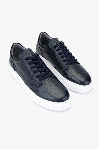 Valmenti Чоловічі сині кросівки з натуральної шкіри - Cess Floter Спортивне взуття