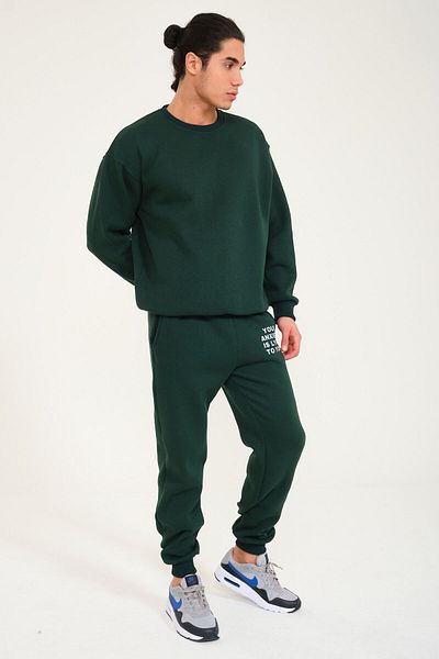 FEEL STYLE YOUR ANXIETY LYING TO YOU - Σετ φόρμας Crew Neck Premium