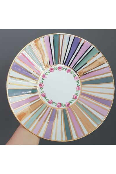 BY.RAYKA PORSELEN El Dekor Porselen El Boyama Orta Sehpa &meyve Tabagi