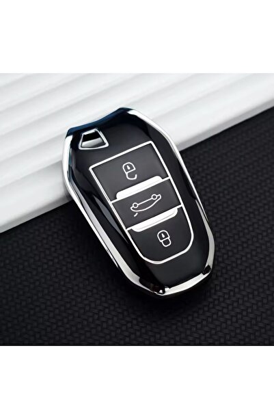 ŞENYILDIZ AKSESUAR تويوتا بروانس سيتي - حافظة حماية للمفاتيح باللون الأسود/ال...