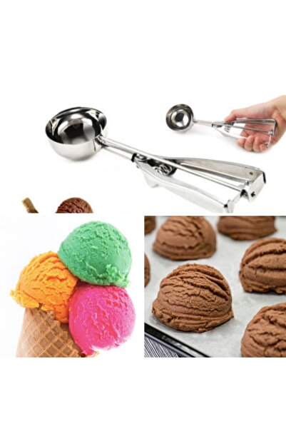 Multiamo Paslanmaz Çelik Yaylı Dondurma/porsiyonlama Kaşığı