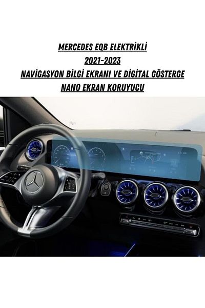 UniqAnatolia For Mercedes Eqb Electric 2021-2023 Navigation Screen and Digital Display Nano Screen Protector