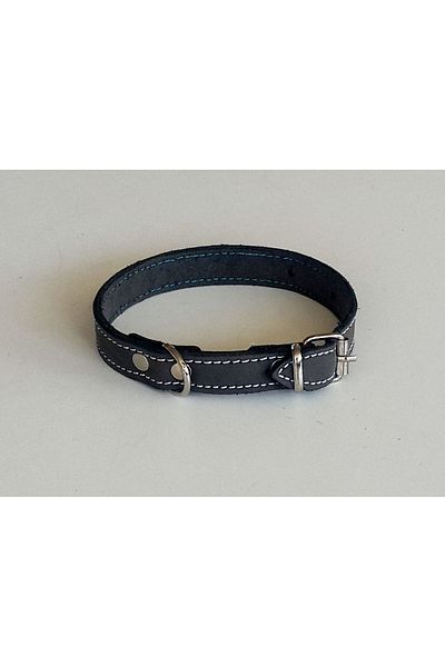 LE-SAR 40 cm Tall Small Breed Leather Dog Collar
