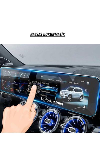 UniqAnatolia For Mercedes Cla 180 2019-2021 Navigation Information Display and Digital Indicator Nano Screen Protector