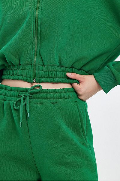 FEEL STYLE Σετ αθλητικής φόρμας Crop με φερμουάρ